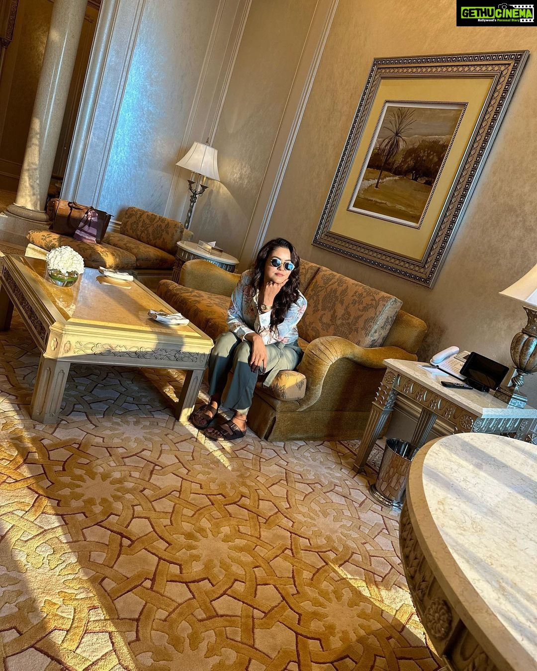 Chaitra Reddy Instagram - Lost in the beauty of Abu Dhabi - from the towering skyscrapers to the serene beaches, this city has stolen my heart. Read my feedback on my recent visit to Abu Dhabi βοΈ Abu Dhabi boasts a plethora of unique places that are definitely worth checking out. Here are a few of them: 1. Sheikh Zayed Mosque - This iconic mosque is one of the largest in the world and boasts stunning architecture, intricate designs, and a serene atmosphere. Its sheer magnificence is a must-see sight and should definitely be on your Abu Dhabi bucket list. 2. Emirates Palace Hotel - If you're looking for a luxurious experience, then this hotel is a must-visit. It's not only one of the most expensive hotels in the world but also boasts stunning gardens, a private beach, a spa, and an array of stunning restaurants. @mo_emiratespalace We had a amazing Lunch here π 3. Yas Island - This artificial island is a hub for entertainment, sports, and leisure. It boasts several attractions, including Yas Waterworld, Ferrari World, and the famous Yas Marina Circuit that hosts the Abu Dhabi Grand Prix. Always stay in Abu Dhabi to enjoy this at fullest. I feel shortage of days but I loved π€© 4. Louvre Abu Dhabi - This stunning art museum is an architectural wonder and houses a unique collection of art and artifacts from different cultures and civilizations. It's a center for learning and cultural understanding and definitely an experience you shouldn't miss. 5. Qasr Al Watan - This majestic palace is a celebration of Arab heritage and architecture. It serves as the center for the UAE government and houses an extensive library, exhibitions, and stunning gardens that are perfect for an evening stroll. Abu Dhabi is a city filled with hidden gems and unique experiences that cater to everyone's interests, making it the perfect destination for any traveler. @visitabudhabi through @touronholidays #abudhabi #travelgram #vacation