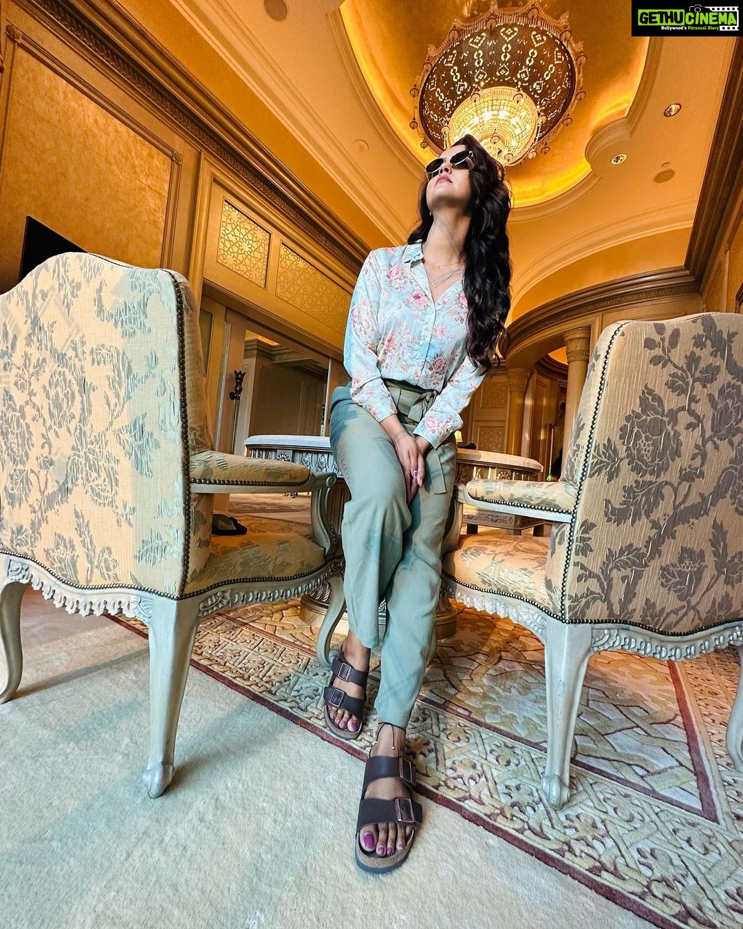 Chaitra Reddy Instagram - Lost in the beauty of Abu Dhabi - from the towering skyscrapers to the serene beaches, this city has stolen my heart. Read my feedback on my recent visit to Abu Dhabi βοΈ Abu Dhabi boasts a plethora of unique places that are definitely worth checking out. Here are a few of them: 1. Sheikh Zayed Mosque - This iconic mosque is one of the largest in the world and boasts stunning architecture, intricate designs, and a serene atmosphere. Its sheer magnificence is a must-see sight and should definitely be on your Abu Dhabi bucket list. 2. Emirates Palace Hotel - If you're looking for a luxurious experience, then this hotel is a must-visit. It's not only one of the most expensive hotels in the world but also boasts stunning gardens, a private beach, a spa, and an array of stunning restaurants. @mo_emiratespalace We had a amazing Lunch here π 3. Yas Island - This artificial island is a hub for entertainment, sports, and leisure. It boasts several attractions, including Yas Waterworld, Ferrari World, and the famous Yas Marina Circuit that hosts the Abu Dhabi Grand Prix. Always stay in Abu Dhabi to enjoy this at fullest. I feel shortage of days but I loved π€© 4. Louvre Abu Dhabi - This stunning art museum is an architectural wonder and houses a unique collection of art and artifacts from different cultures and civilizations. It's a center for learning and cultural understanding and definitely an experience you shouldn't miss. 5. Qasr Al Watan - This majestic palace is a celebration of Arab heritage and architecture. It serves as the center for the UAE government and houses an extensive library, exhibitions, and stunning gardens that are perfect for an evening stroll. Abu Dhabi is a city filled with hidden gems and unique experiences that cater to everyone's interests, making it the perfect destination for any traveler. @visitabudhabi through @touronholidays #abudhabi #travelgram #vacation