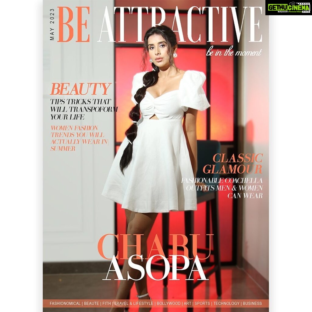 Charu Asopa Instagram - The glamorous & graceful @asopacharu on the cover of @beattractive.in Issue May 2023 Credits Magazine: @beattractive.in Photography: @ajaypatilphotography Styling: @shilpsaxena Video: @madan_rdp Makeup: @hairandmakeupbypinks Hair Styling: @kanizfatima_hairstylist Jewellery: @the_jewel_gallery Hair Assistant: @ashapatel_makeup