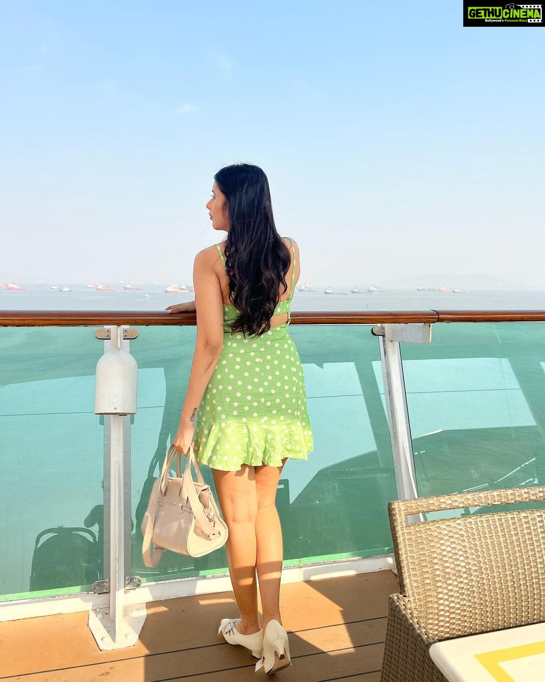 Charu Asopa Instagram - Starting an exciting journey with @cordeliacruises 🚢
