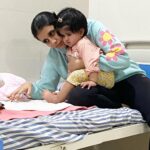 Charu Asopa Instagram - Hi my Instagram family, today after three days myJaan my little Ziana is feeling better. Two days back she diagnosed with dengue and I’m so proud of my little angel . She is my brave bachha. she had a very difficult time last few days but now she is recovering. A big thank you to Sparsh Hospital Bhilwara and Doctor Atul Heda. Thank you to the whole staff of Sparsh Hospital , they are taking really good care of ziana. She is still admitted in the hospital but getting better 🧿. truly doctors are angels🙏❤️🧿 @hedaatul