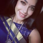 Chaya Singh Instagram - Happy Krishna Janamasthami 💐 Wat a coincidence to receive this beautiful necklace today from @cheapokart thank u guys. #celebration #festivelook #jewellery #ethnicwear #sareelove #ootd #picoftheday