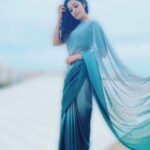 Chaya Singh Instagram - There is a calmness to life lived in gratitude. A quote joy😌 Saree : @renafashionz MUA: @sujithahairandmakeup Pic courtesy: @iamkrishna1881 Stylist: @nithiyamogli