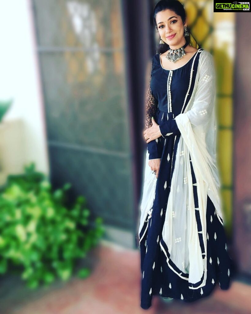 Chaya Singh Instagram - @haripriyaa_gopinath has styled this beautiful Anarkali with lot of love ❤️ she has even hand picked the jewellery like a pro designer. I wish u adorn many more beautiful souls😇