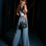 Chetna Pande Instagram - They say don't look back, but sometimes it's important to see how far you've come🫰🏻 .. ok bye 👋 next level 🆙 #denim #basic #denimlook #fashion Dubai UAE