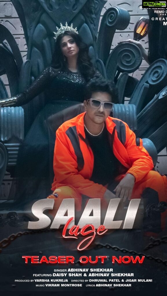 Daisy Shah Instagram - We are already hooked on its beats; how about you? Check out the sizzling teaser of #SaaliLage now! 🔥 #TeaserOutNow Featuring: @abhinavskrblive & @shahdaisy Singer: @abhinavskrblive Presented to you by #SanjayKukreja, @remodsouza & @blivemusic.in Created: @mkblivemusic Directed: @dhruwal.patel & @jigarmulani Produced: @varsha.kukreja.in Lyrics: @abhinavskrblive Music: @vikrammontroseofficial Choreography: @sumitvinodofficial Channel Head: @iamsajan @bliss_celebrity_management @shah_deepali_ #TeaserOutNow #AbhinavShekhar #DaisyShah #VikramMontrose #BLiveMusic #UpcomingSong #BliveMusic #ComingSoon #NewSongAlert #2023Release