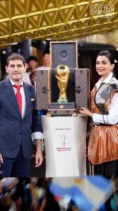 Deepika Padukone Instagram - From unveiling the FIFA World Cup Trophy to witnessing one of the greatest games in sporting history, i truly couldn’t have asked for more…🙏🏽 #grateful #fifaworldcup2022 @ikercasillas @louisvuitton @nicolasghesquiere @fifaworldcup @fifa