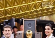 Deepika Padukone Instagram - From unveiling the FIFA World Cup Trophy to witnessing one of the greatest games in sporting history, i truly couldn’t have asked for more…🙏🏽 #grateful #fifaworldcup2022 @ikercasillas @louisvuitton @nicolasghesquiere @fifaworldcup @fifa