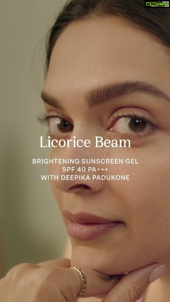 Deepika Padukone Instagram - Skincare meets sun protection with Licorice Beam, a clear, gel-based sunscreen. It works beautifully on days when your skin feels oily, leaving you with no white cast. Link in bio. #82e #LicoriceBeam #Licorice #Ceramides #SunscreenGel #Sunscreen #SPF #ClinicallyTestedSkincare #SkincareIndia #Skincare #SelfCare