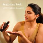 Deepika Padukone Instagram - Introducing Sugarcane Soak, a gentle and mattifying cleanser that purifies your skin. Sugarcane provides hydration and Mandelic Acid is known to balance the oil levels of the skin, leaving it with a beautiful matte look. #82e #SugarcaneSoak #Sugarcane #MandelicAcid #MattifyingCleanser #FaceCleanser #OphthalmollogicallyTested #SummerEssentials #SkincareIndia #Skincare #SelfCare