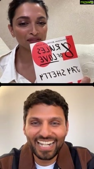 Deepika Padukone Instagram - Spoke with @jayshetty about his new book ‘8 Rules of Love’ and decided to ask him 8 questions on love and relationships…Obviously I didn’t stick to 8 and went overboard! Check it out…❤️