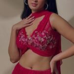Deepti Sati Instagram - Put your feminine flare on display with our Fuchsia Chantilly Lace lehenga. With a full blooming garden on your blouse and twirls that brings out unique cuts on the skirt, it’s sure to start conversations at events 😇🌺 This piece is completely hand dyed, which means you can get this look in an array of colours. 💫 DM or contact us on whatsapp (link in bio) for enquires and customisations. 💌 #infineline #boutiquefashion #fuchsia #chantillylace #lehengas #indianwear #weddingwear #destinationweddings #bridesofbengaluru #bridesofindia #ethnicwear #indowestern #bridalasia #deeptisati #georgette #indianweddingwear #bridesmaids #receptionlook #dayweddings #fyp #explorepage