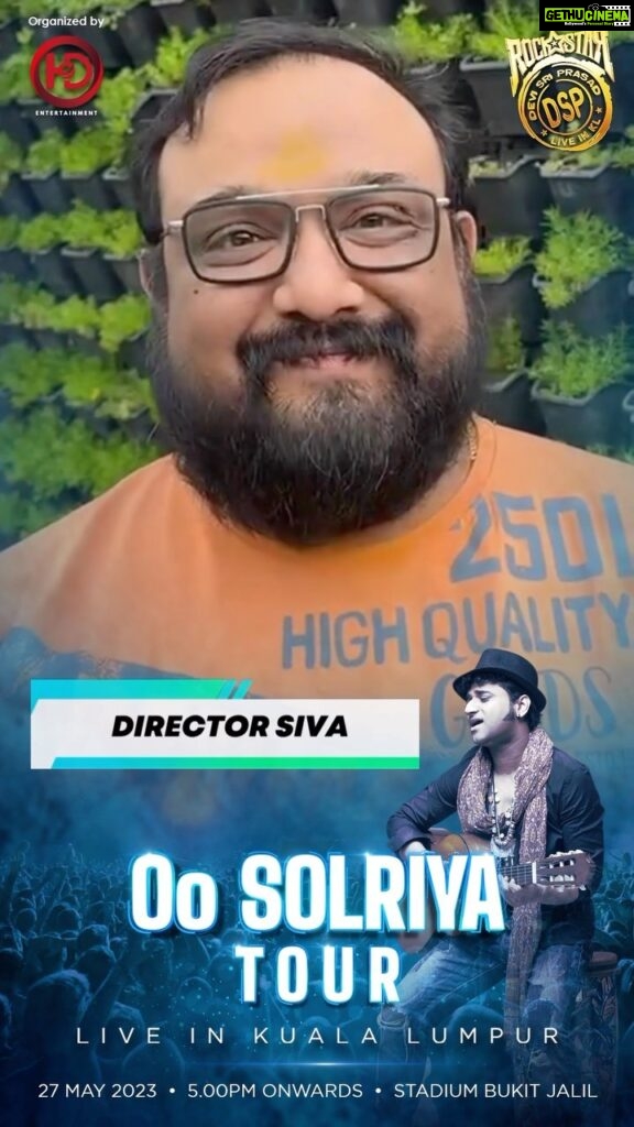 Devi Sri Prasad Instagram - Surprise, Suprise !!! Guess who’s here to wish us for @thisisdsp Live in KL Oo Solriya Tour! Thank you for the warm wishes Director Siva and we wish you all the best for Kanguva ! Get your tickets now! Ticket link in our bio @hdentertainmentmy @hdentertainmentmy @hdentertainmentmy #DspOoSolriyaTour #GETREADYLAAAA! #PartywithDSP #rockstarDSP #DSP2023withHD #DSP #DaddyMummy #ooantavamava #oosolriyamama #concertDSP #rockfestDSP #rockfest2023DSP #Bullet #musicfestDSP #livemusicDSP #liveperformanceDSP #rocknrollDSP #DSPstageperformance #enjoydancewithDSP #DspLivelnKL #DspLive #dspliveinconcert #DirectorSiva
