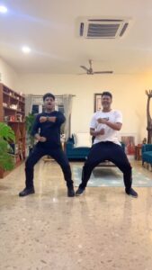 Devi Sri Prasad Instagram - #HappyInternationalDanceDay What can be HAPPIER than Dancing with our Own “MAESTRO of DANCE” the 1 & Only @prabhudevaofficial PRABHU DEVA MASTER ❤️🕺 on this Lovely Day🙏🏻🎶 ThankU dear Master🤗 ThankU dear @arrahman sir & @shanmughamshankar sir for such an ICONIC SONG🙏🏻❤️🎶 @tseries.official