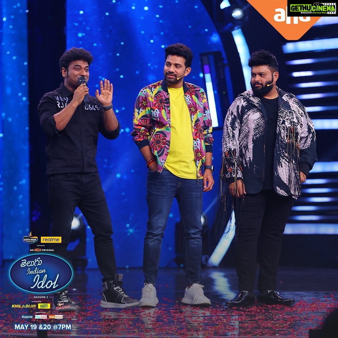 Devi Sri Prasad - 24.8K Likes - Music - ✅
Energy - ✅✅
Entertainment - ✅✅✅
When two biggest and Mass musicians of this generation come together to present the semi finalists of #TeluguIndianIdol2- Topu lechipoddhi… boom baddhalu ipoddhi…🔥 Don’t miss the semi finals this Friday & Saturday at 7PM.
@thisisdsp
@musicthaman @karthikmusicexp @singergeethamadhuri @vedalahemachandra
@southindiashopping @realmeindia @bingo_snacks @shaadi.com @fremantleindia @kajaria.ceramics @mangofrooti_freshnjuicy @realkhiladiofficial