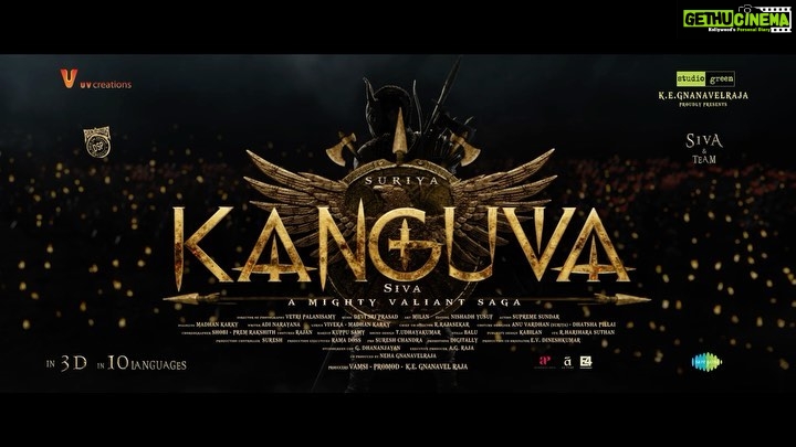 Devi Sri Prasad - 30.8K Likes - A Man with Power of Fire & a saga of a Mighty Valiant Hero.
#Suriya42 Titled as #Kanguva In 10 Languages🔥
In Theatres Early 2024
Title video 🔗: https://youtu.be/jfehCfxCdQE
@kanguvathemovie @actorsuriya @dishapatani #Directorsiva @studiogreen_official @uvcreationsofficial @kegnanavelraja #Vamsi #Pramod @yogibabu.official_ @vetripalanisamy @nishadhyusuf #Milan @master_supremesundar @viveka_lyricist @madhankarky @nehagnanavelraja @dhananjayang2 #AdiNarayana @ev.dineshkumar @agrajaofficial @kabilanchelliah @penmovies @apinternationalfilms @e4entertainment @krg_connects @krgstudios @saregamatamil @DoneChannel1 @digitallynow