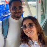 Devoleena Bhattacharjee Instagram - And the adventure begins ❤️ @shanwaz7636 #couplegoals #coupletravel #devoleena #flyhigh #travelstories Mumbai - मुंबई