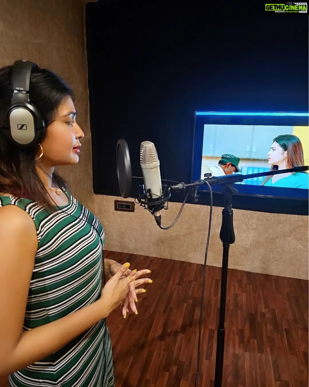 Dharsha Gupta Instagram - ❤️Medical Miracle dubbing started❤️