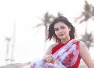 Dharsha Gupta Instagram - ❤️🤍சில நேரங்களில் ஒரு இனிமையான புன்னகை கடினமான நேரங்களை எளிதாக்குகிறது🤍❤️ M&H- @murugeshmakeup_hair Saree & Blouse- @sudhassignaturestudio Pic- @sathyaphotography3