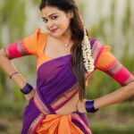 Dharsha Gupta Instagram - 🧡💜நீங்கள் இயற்கையை நெருங்கும்போது அதன் அழகை நீங்கள் ரசிப்பீர்கள்💜🧡 Costume- @ivalinmabia Pic- @dhanush__photography