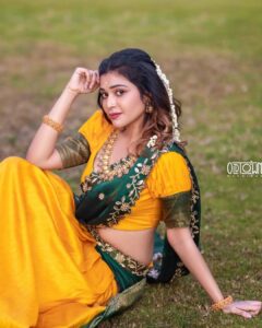 Dharsha Gupta Instagram - 🪔அன்பு பொங்க ஆசை பொங்க இன்பம் பொங்க இனிமை பொங்க என்றும் உங்கள் வீட்டில் மகிழ்ச்சி பொங்க பொங்கலோ பொங்கல் வாழ்த்துக்கள்🪔 Makeup- @abi_makeup_artist Hairstylist- @sri_bridal_artistry Costume- @aks_le_couturier Jewelry- @rani_bridals_coimbatore Pic- @oldtown_weddings Pic edit- @thejan__ Location- @theespottclub