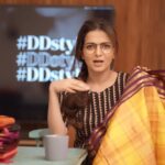 Dhivyadharshini Instagram - Neengal ketavai sooooooo SAREESSSSS in #ddstyles Part 1 series now Few hours part 2 ok ? #ddstyles #ddneelakandan #dhivyadharshini #ddsarees #fashion #styling