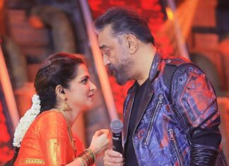 Dhivyadharshini Instagram - Everybody’s a gangsta Until the real gangster arrives Everybody’s a somebody Until KAMAL SIR arrives 🙏 Also this stage helped me believe in my determination #vikramaudiolaunch Thnk you kamal sir Congratulations sir Best Actor 2022 (Vikram) #avawards #kamalhassan #ddneelakandan #dhivyadharshini