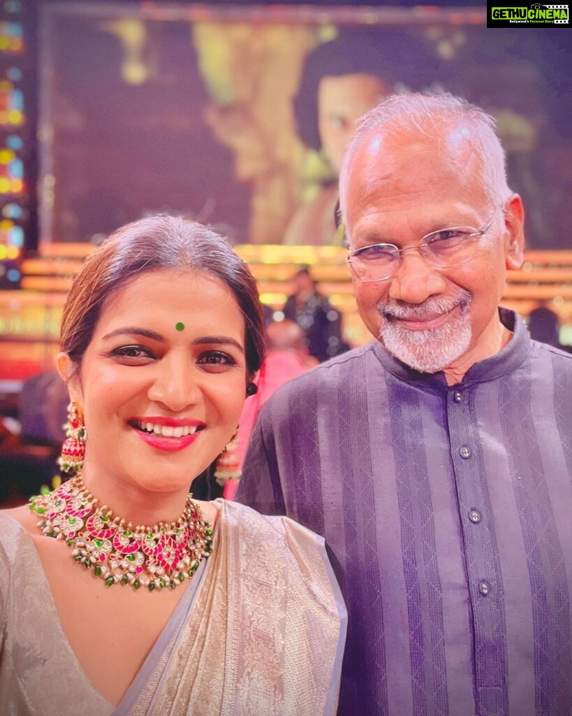 Dhivyadharshini Instagram - Some evenings are unforgettable #ps2 audio launch once again thnk you for the opportunity Mani sir n @suhasinihasan mam and Subash anna @lyca_productions and evrybody who took time to msg me after watching it in @suntv n @sunnxt Ps: they don’t need introduction and I love and respect them so much #ddneelakandan #trishakrishnan #aishwaryarai #manirathnam #ps2 #dhivyadharshini Chennai, India