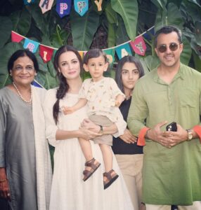 Dia Mirza Instagram - 2 years of Magic with this little Master 😍🐯🙏🏻 Thank you my jaan Avyaan Azaad for choosing me as your mother. Nothing gives me more joy! The 14th of May will always be my most favourite day 🌏 #SunsetKeDivane #Latergram #IYKYK @vaibhav.rekhi @deepamirza @samairarekhi @rekhi.poonam Bandra World of Storytellers