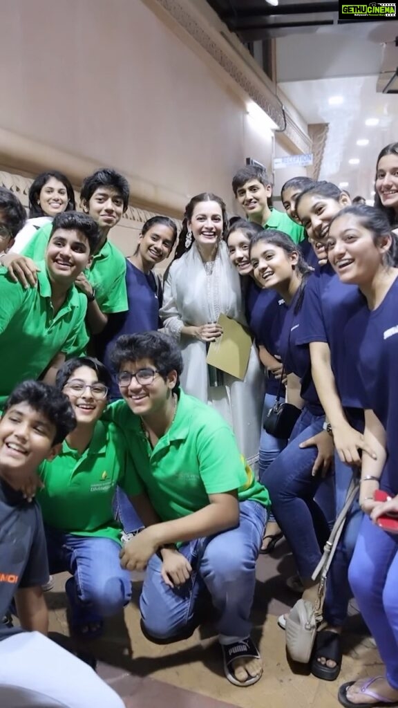 Dia Mirza Instagram - This #EarthDay was well spent 🌏🕊️🐯 The Shrimad Rajchandra Mission @srmdharampur launched the UNEP FEEL - Faith for Earth Empathy Leadership Programme in association with United Nations Environment Programme @unep. I am overjoyed about the upcoming Spiritual retreat for Children and Teens themed as “FEEL ALIVE” where the Faith for Earth Empathy Leadership Programme is going to be implemented. The environment modules of the retreat based on Empathy - Envision - Empower and Execute will give young people the practical understanding that they too can FEEL the DRIVE and THRIVE. I too ‘FEEL’ like joining the retreat to be part of modules like “Plastic Switch”, “Making every drop count” and specially the module on “Embracing the Eco Family”! All levels of the FEEL programme are innovative and interactive in their approach such as becoming panellist’s for Live Case studies, Teens getting an opportunity to work on real life issues and implement hands-on solutions for protecting Mother Nature at local levels…becoming a part of the Global Network of Change Makers. All my good wishes and love to the participants. I look forward to seeing you shine your light on our world with empathy and joy 🦋🐯🌏🌱🌳💧🌊 #ClimateAction #SDGs #ForPeopleForPlanet #GlobalGoals #EarthDay2023 Creative by @freishia 💚