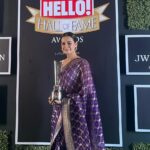 Dia Mirza Instagram - Thank you @hellomagindia @ruchikamehta05 @jamalshaikh for bestowing me with this kind honour 🙏🏻🌏🐯🕊️🦋 I dedicate this award to all our Green Warriors and Vanrakshaks working selflessly on the frontlines of #ClimateChange. #HHOF2023 #ClimateWarrior #SDGs #GlobalGoals #ForPeopleForPlanet India