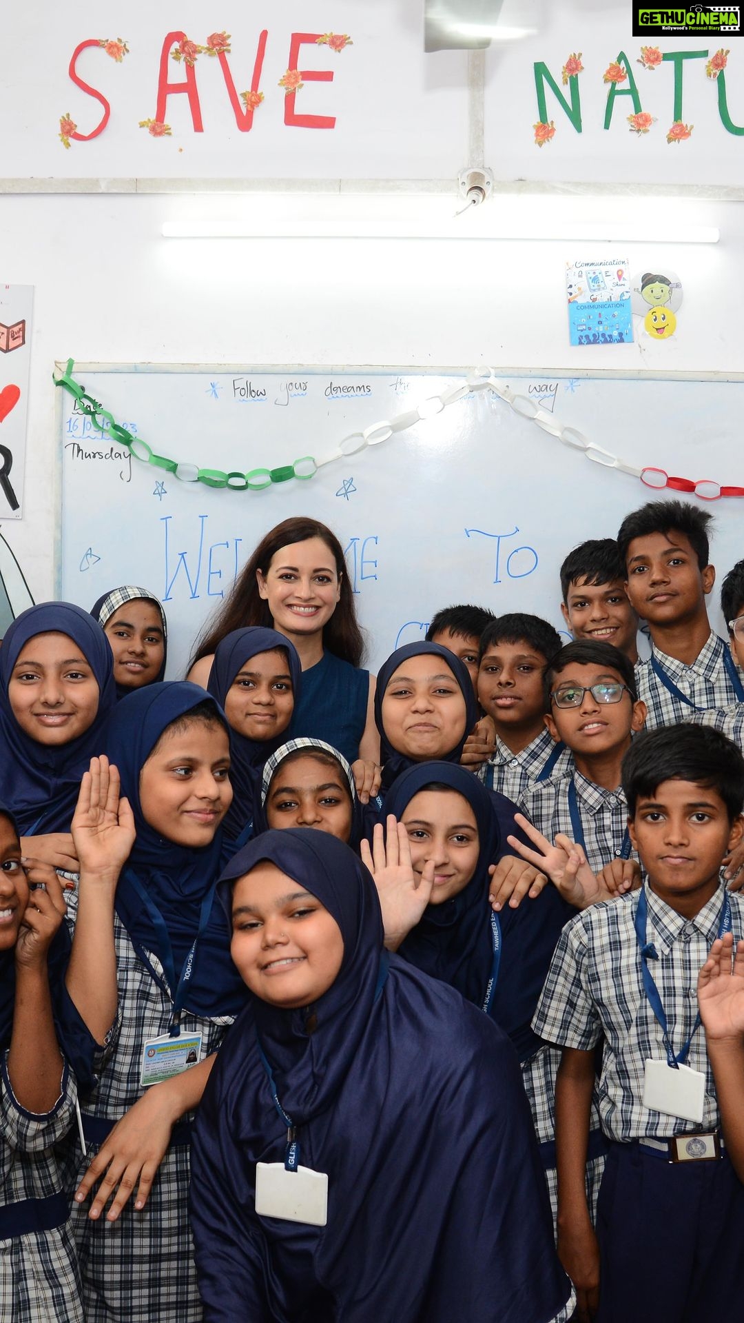 Dia Mirza Instagram - The late Kofi Annan who was the UN Secretary General from 1997 to 2006, summed up the transformative power of education thus, “Education is the premise of progress, in every society, in every family.” These words, I feel, perfectly encapsulate the critical importance of education especially in a country like India where the world’s largest youth population resides. To harness their potential, we must not let education become a privilege and make it accessible to every child, teenager and adolescent. And this is exactly what a movement like Teach For India @teachforindia is striving to do. Just the idea of 1000 Fellows teaching 34,000 children and more than 4000 Alumni collectively reaching 50 million children across India is momentous and gives me an incredible amount of hope. With its vision of building 50,000 young leaders in the near future, Teach For India exemplifies the transformative power of education. Just like them, I too believe that a better future for all can be co-created if we collectively work to give all young people the tools to change their lives, break the cycle of poverty in their families, uplift their communities and take care of the environment they are rooted in. The fact that Teach for India is also cognisant of the prevailing gender divide in education reminds me of Joyce Banda, the former President of Malawi who said, “The seeds of success in every nation on Earth are best planted in women and children.” I’m so grateful to Teach for India for planting seeds that I know will one day grow into flourishing forests of wisdom and hope. If you would like to volunteer, join the fellowship programme and make a difference 💙🙌🏼 https://apply.teachforindia.org/ #SDGs #EdEquity #ForPeopleForPlanet #GlobalGoals #ForNature #Education Tawheed English High School