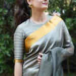Dia Mirza Instagram - Always a pleasure to dress up in @payalkhandwala saree 🦋 #MammaAtWork #SustainableSaree #handmadeInIndia #VocalForLocal #MadeInIndia #BheedInCinemas24March Jewellery By @shopeurumme HMU @shraddhamishra8 Styled By @theiatekchandaney Managed By @shruti8711 @exceedentertainment