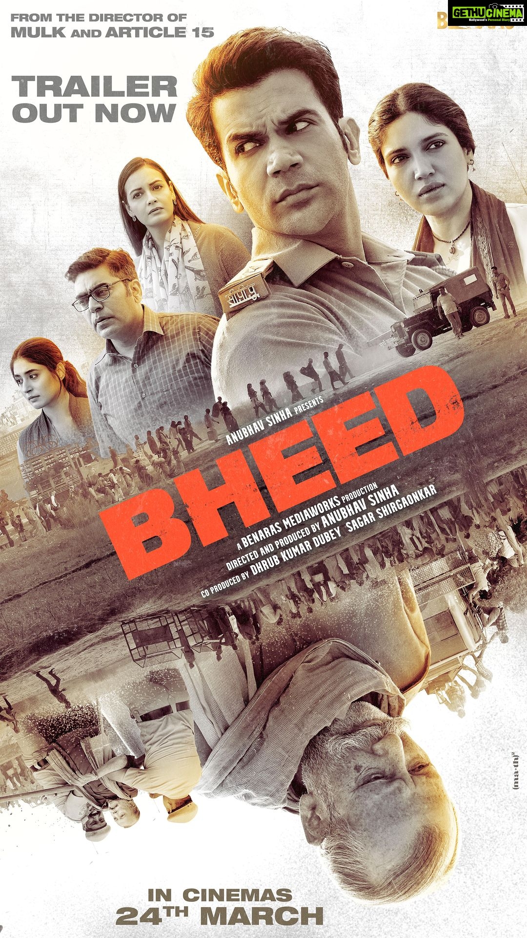 Dia Mirza Instagram - In the darkest times faced by the nation, one man will dare to make a difference. Trailer out now #Bheed, in cinemas on 24th March. @anubhavsinhaa @rajkummar_rao #PankajKapur @bhumipednekar @ashutosh_ramnarayan @diamirzaofficial @kkamra @virendrasaxenna07 #AdityaSrivastava @sushilpandeyofficial @karanpandittoday @benarasmediaworks @dhrubdubey @sagarrshirgaonkar @castingchhabra @Aafilms.official @Reliance.entertainment