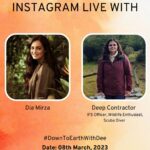 Dia Mirza Instagram - Join me on this #InternationalWomensDay as I celebrate women in service of nature 🌏🧡 Deep Contractor @djcontractor is an Indian Forest Officer, a scuba diver, the first woman IFS officer to participate in an expedition to Antartica in 2022 and is currently working as the first and only Director of Biligiri Ranganatha Swami Tiger Reserve in Karnataka, India. Her life is dedicated to #ClimateAction #ForPeopleForPlanet #ForNature and #GlobalGoals. #WomensDay #DownToEarthWithDee #DTEWD #SDGs #Goal5 #IWD2023 @unep @unsdgadvocates @uninindia @moefccgoi @undpinindia @unitednations @wildlifetrustofindia @sanctuaryasia @ifawglobal