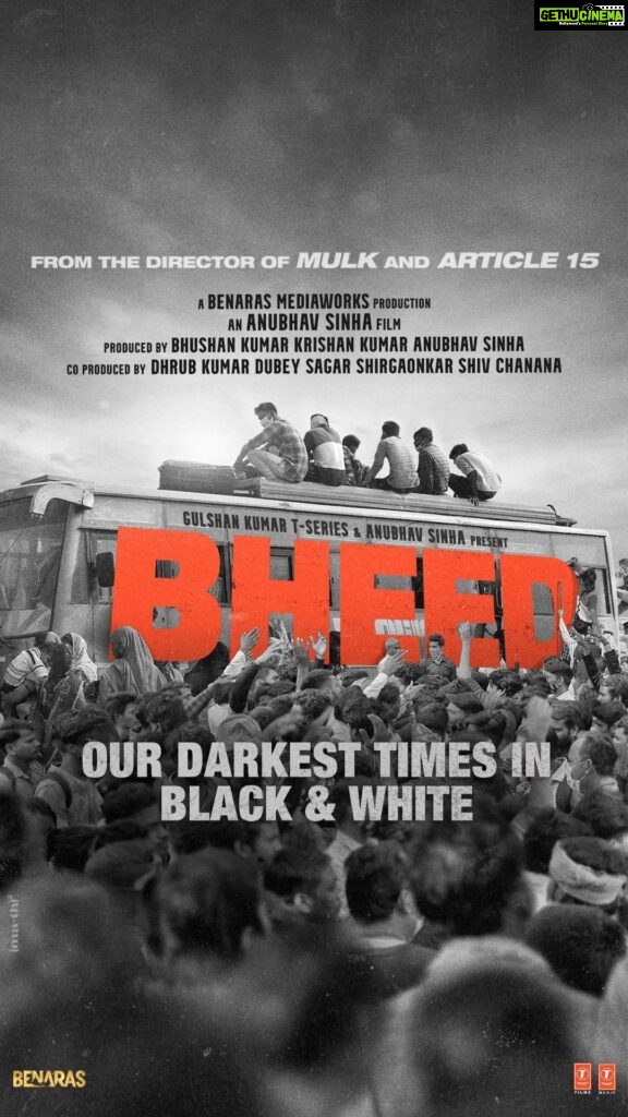 Dia Mirza Instagram - Hum kahaani bata rahe hai uss waqt ki jab batwara desh mein nahi, samaaj mein hua tha. #Bheed, a story of the darkest times, in black and white. Releasing in cinemas on 24th March 2023. #BheedInBlackAndWhite @anubhavsinhaa @rajkummar_rao #PankajKapur @bhumipednekar #BhushanKumar @ashutosh_ramnarayan @kkamra @virendrasaxenna07 #AdityaSrivastava @sushilpandeyofficial @karanpandittoday @tseriesfilms @benarasmediaworks @dhrubdubey @sagarrshirgaonkar @shivchanana @castingchhabra @Aafilms.official @Reliance.entertainment