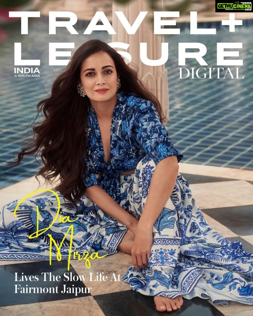 Dia Mirza Instagram - On World Environment Day, our digital cover star and the goodwill ambassador of the United Nations Environment Programme (UNEP) and Wildlife Trust of India, Dia Mirza (@diamirzaofficial) takes a pause and reflects on the importance of making conscious lifestyle choices at the Fairmont Jaipur (@fairmontjaipurindia). Catch the full interview in the link in the bio Produced by : @chiragmohantysamal Assisted by: @ralan_kithan Photographs by : @tarun_khiwal Assisted by : @abhivermaa Styled by : @theiatekchandaney Assisted by : @jia.chauhan Hair and Makeup by : @shraddhamishra8 Assisted by : @surbhibhutra Skirt Set by @thedashanddot Earrings by @anumerton Location Partner: @fairmontjaipurindia #worlenvironmentday #worldenviromentday2023 #Fairmont #FairmontHotels #FairmontJaipur #FairmontMoments #ThatFairmontFeeling #AccorLuxe #ALL #Accor Fairmont, Jaipur