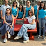 Dia Mirza Instagram - This morning was so special! I had the honour to inaugurate along with @pragyakapoor_ these benches made from 36000kgs of illegally dumped construction debris at carter beach collected by @cartercleanup over 75 weeks of clean up! A great example of citizen action to improve our environment and #CleanSeas #BeatPollution and also a perfect example of creating value from waste 🙌🏼 The good work by this amazing citizen group @haroldf1234 @ashwin_malwade @freishia @agwl_nupur @maansiahuja will continue and everyone is welcome to join 🌏🐯 Thank you @my_bmc H Ward for all your help in facilitating this process 🙏🏻 and thank you @refillable.india for supporting this work 🌻 #SDGs #GlobalGoals #CitizenAction #CircularEconomy #Recycle Carter Road Beach, Mumbai, India