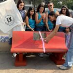 Dia Mirza Instagram - This morning was so special! I had the honour to inaugurate along with @pragyakapoor_ these benches made from 36000kgs of illegally dumped construction debris at carter beach collected by @cartercleanup over 75 weeks of clean up! A great example of citizen action to improve our environment and #CleanSeas #BeatPollution and also a perfect example of creating value from waste 🙌🏼 The good work by this amazing citizen group @haroldf1234 @ashwin_malwade @freishia @agwl_nupur @maansiahuja will continue and everyone is welcome to join 🌏🐯 Thank you @my_bmc H Ward for all your help in facilitating this process 🙏🏻 and thank you @refillable.india for supporting this work 🌻 #SDGs #GlobalGoals #CitizenAction #CircularEconomy #Recycle Carter Road Beach, Mumbai, India