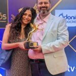 Dia Mirza Instagram - We won! GRAY, our first ever @weareyuvaa x @amazonminitv short film won the Best Short Film Award at the @iwmbuzz Awards tonight. But my favourite part of the evening was getting to collect it alongside @diamirzaofficial, who has been the most gracious actor I have had the privilege of working with. During the pre-production of Gray, we wanted someone truly compassionate to play the pivotal role of the therapist in the film, to talk 'consent'. @sakshirg @puneetruparel & I couldn't think of anyone better than Dia. Within 24 hours of my DM, Dia had read the script, agreed to do it, decided to give her fee to charity, and had the most thoughtful words of feedback on the writing! She then met me and played the sweetest host, diving deep into character and themes of the film, while eager to know more about Yuvaa and my work.. which she's been incredibly supportive of anyway! On set, she was a dream to work with. First to arrive, always humility personified, more calm than all the rest of us not only about her role, but even when any of us needed reassurance about our work too. And as an actor, I have rarely come across such grace, composure and generosity on camera. Oftentimes, I have struggled to find people who are great at their work but also kind, earnest and grounded about it, especially when they reach a certain stature. I have always believed you can have talent - and success - without being an asshole. And working with Dia, I couldn't stop being in awe of how she's proof that this is possible! She's the kind of person I hope to someday be, if I ever reach her level of success & impact (especially with all the AMAZING work she does on climate change with the UN & the SDGs!). This year, I tried making a promise to myself that I'm going to be more measured on social media and not make too many fanboy posts about folks I admire (sometimes, they end up not nice 💔). But honestly, each time I get the opportunity to hang with Dia, it feels so wholesome, honest and real, I just couldn't stop myself from writing ❤️ Thank you for being who you are, Dia. You truly do make the world a better place ☺️🤗 All others: do watch our film GRAY on @amazonminitv for FREE!