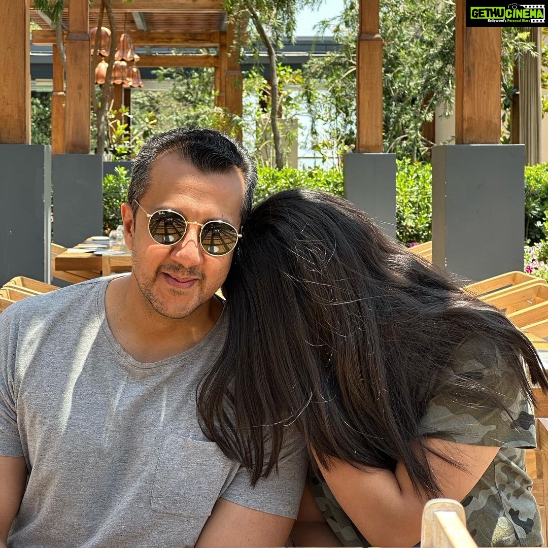 Dia Mirza Instagram - We are on our summer holiday at @thewestinhimalayas and itβs everything the kids enjoy π¦ Eating divine local food, enjoying the electric buggy rides, the clean mountain air and the best hospitality ππ±π― Thank you for taking the steps you are to #BeatPlasticPollution by ensuring you serve all water in glass bottles filtered and bottled on the property @thewestinhimalayas. I noticed no plastic cling wrap is used to cover food and waste is segregated and managed scientifically. Well done ππΌ #SunsetKeDivane @vaibhav.rekhi P.S. - wearing my @taavi_ π The Westin Resort & Spa, Himalayas