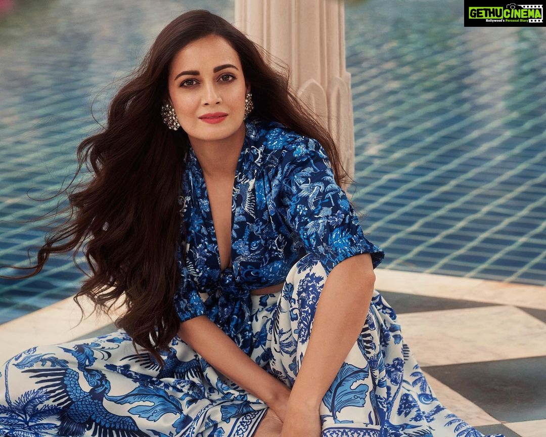 Dia Mirza Instagram - Loved being a part of @travelandleisureindia’s digital cover 💙🦋 The focus of this story was #SlowTravel and #Sustainability. Head to the @travelandleisureindia page to read the full interview🕊️ The @fairmontjaipurindia gave us the most wonderful experience and i was so happy to see all the #sustainability practices they have put in place. Editor-in-chief : @aindrilamitra Produced by : @chiragmohantysamal Assisted by: @ralan_kithan Video : @vivektyagi Photographs by : @tarun_khiwal Assisted by : @abhivermaa Styled by : @theiatekchandaney Assisted by : @jia.chauhan Hair and Makeup by : @shraddhamishra8 Assisted by : @surbhibhutra Skirt Set by @thedashanddot Earrings by @anumerton Location Partner: @fairmontjaipurindia #Fairmont #FairmontHotels #FairmontJaipur #FairmontMoments #ThatFairmontFeeling #AccorLuxe #ALL #Accor Fairmont, Jaipur