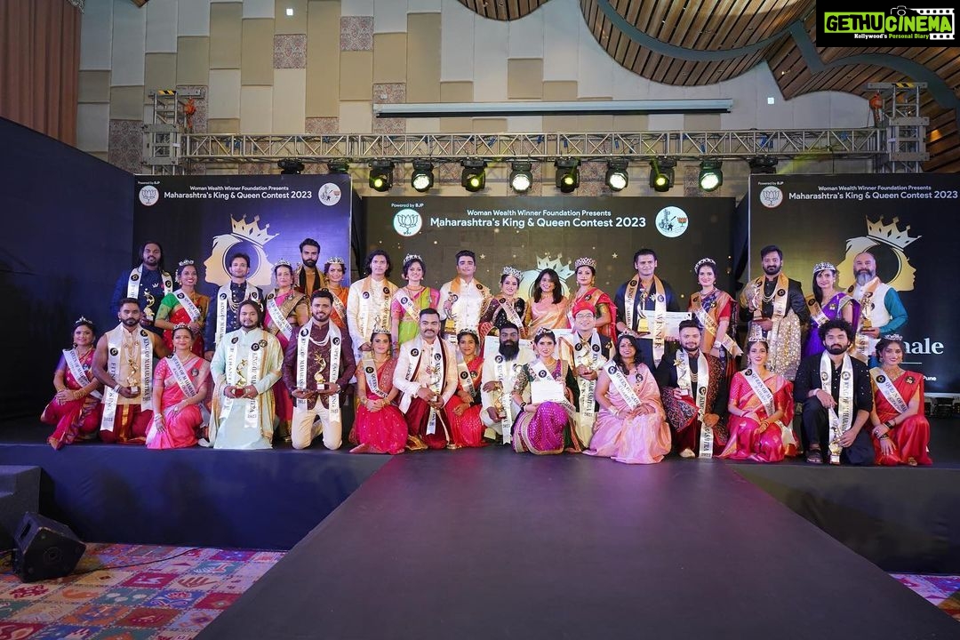 Dimple Chopade Instagram - Achievers of Maharashtra’s King and Queen Contest…✌️ Marigold Banquets 'N' Conventions