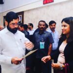 Dimple Chopade Instagram – With Eknath Shinde ji, the Chief Minister of Maharashtra, to request him to grace our event with his presence. 

#maharashtrakingandqueen2023 #bjpculturalcell #fashiontosocial
