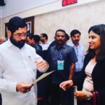 Dimple Chopade Instagram - With Eknath Shinde ji, the Chief Minister of Maharashtra, to request him to grace our event with his presence. #maharashtrakingandqueen2023 #bjpculturalcell #fashiontosocial