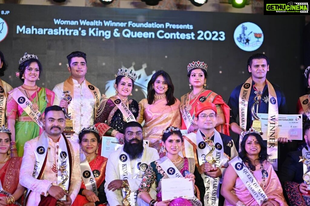 Dimple Chopade Instagram - Achievers of Maharashtra’s King and Queen Contest…✌️ Marigold Banquets 'N' Conventions
