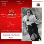 Dimple Chopade Instagram – ⚡️Official Announcement⚡️

We welcome Dimple Chopade – Actor @dimplechopadeofficial as an Official Jury for Subtitle Crowing 👸 of Mrs India Empress of the Nation 2023 Season 4 Finalists.✨⚡️

Mrs India Empress of the Nation 2023 
Conceptualised & Organised by: @diva.pageants 
Presented by: NIBE LIMITED
Powered by: @hyattpune 
In association with: @meeshadiagnostics 
National Director: @divaanjana 

#announcement #mentor #karlmascarenhas #grandfinale #staytuned #theempressexperience #mrsindia #empressofthenationseason4 #divapageants #divaqueen #daredreamanddazzle #anjanamascarenhas #pageantsthatmatter #season4 #participants #india