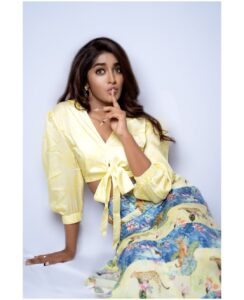 Dimple Hayathi Instagram - Be careful who you vent to. A listening ear is also a running mouth 👄. #dimplehayathi 
Clicked - @shreyaksingh 
Styled by - @sandhya__sabbavarapu 
Mua- @nagukasu 
Outfits - @theboozybutton 
Styling team - @rashmi_angara @thumu_bhavana 
@sirichandana_medi