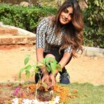 Dimple Hayathi Instagram – I’ve accepted #HaraHaiTohBharaHai #GreenindiaChallenge from @MPsantoshtrs
Planted 3 saplings. Further I am nominating @raviteja_2628 @dirrameshvarma @thisisdsp @meenakshichaudhary006
to plant 3 trees & continue the chain special thanks to Santosh garu for taking this initiative. #dimplehayathi