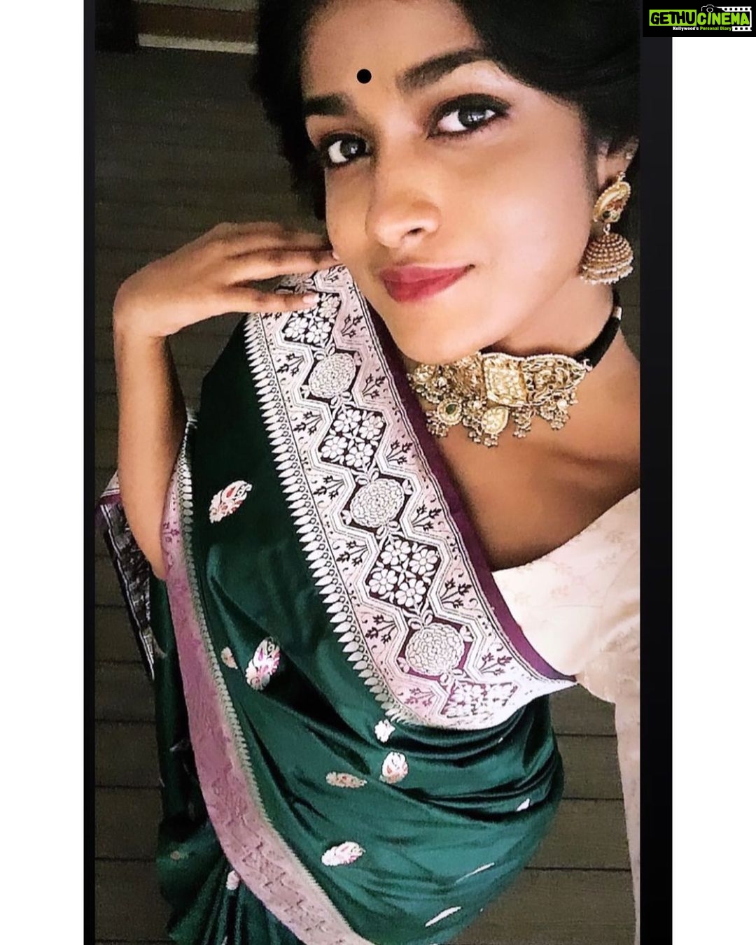 Dimple Hayathi Instagram - Lol people ask me if I can ever look traditional, here you go , some throwback drama ! #dimplehayathi